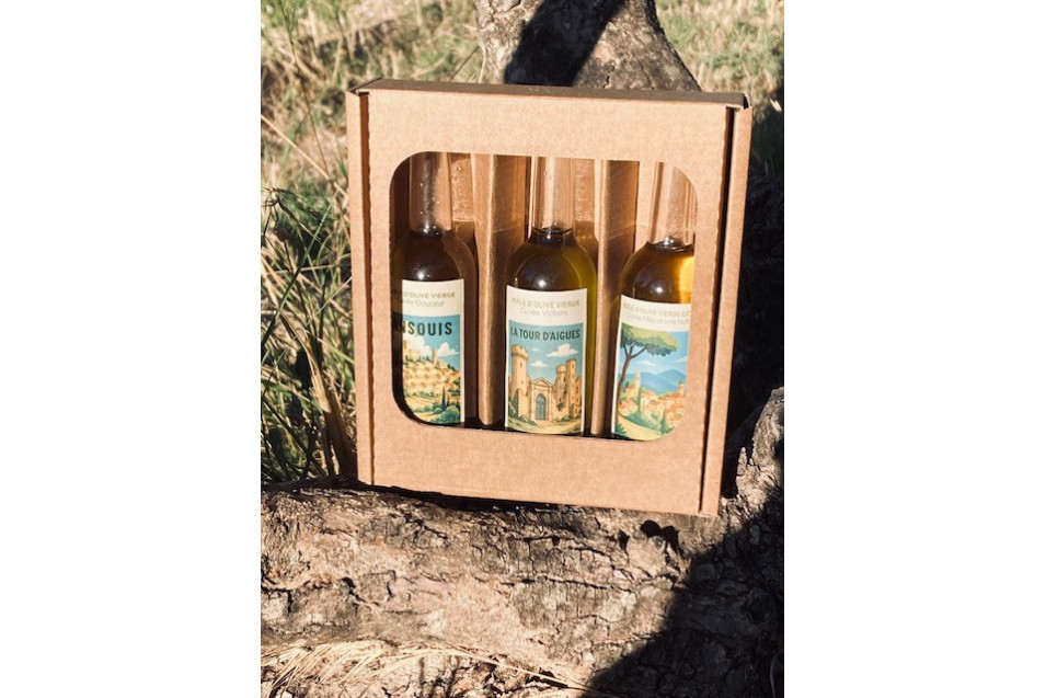 Nos Coffrets de Mignonnettes d'huile d'olive personnalisées, LE cadeau d'entreprise original et raffiné
